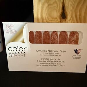 Color Street COMET CHASER Copper Glitter Nail Strips